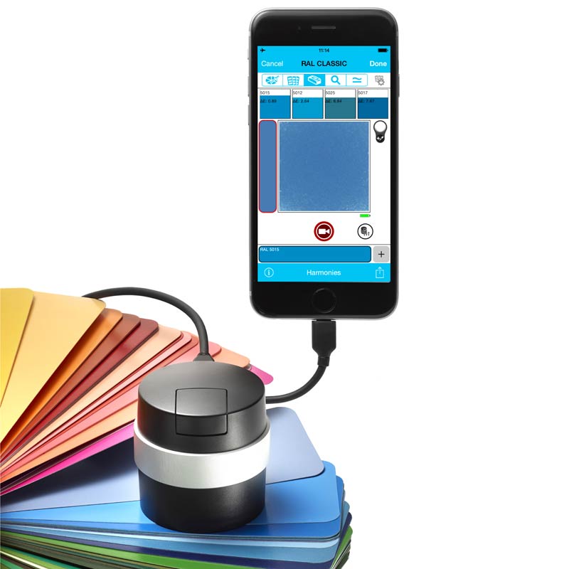 RAL Colorcatch Nano fargemåler til Android og IOS.
